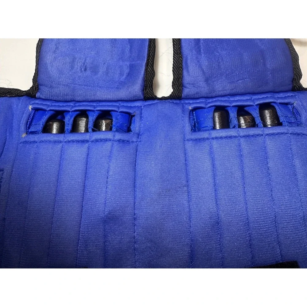 All Pro Weight Adjustable Ankle Weights 10 lb Pair Blue Model 400 Contour-Foam